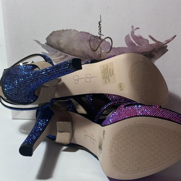 Jessica Simpson Balina Faux Suede Platform Ankle Wrap Dress SandalsBlack 9 size - Picture 10 of 13